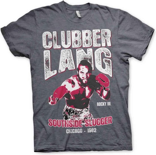 Rocky Heren Tshirt -L- Clubber Lang Grijs