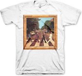 The Beatles Heren Tshirt -XL- Abbey Road Cover Wit