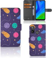 Smartphone Hoesje Huawei P Smart 2020 Flip Case Portemonnee Space