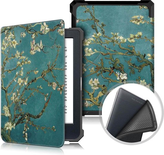 Achaté Kobo Nia Cover - Met Magnetische Sluiting en Auto Sleep Functie - Origami - Amandelbloesem van Gogh - Limited Edition - High Quality