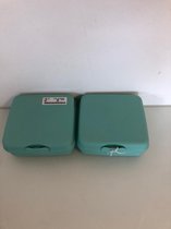 handige blauwe bakjes - set van 2 stuks