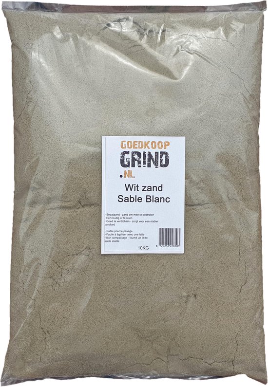 bijvoorbeeld Uitputting verdrievoudigen Wit zand - zak 10 kg | bol.com