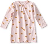 Little Label Nachthemd Meisjes - Maat 98-104 - Roze, Okergeel - Zachte BIO Katoen