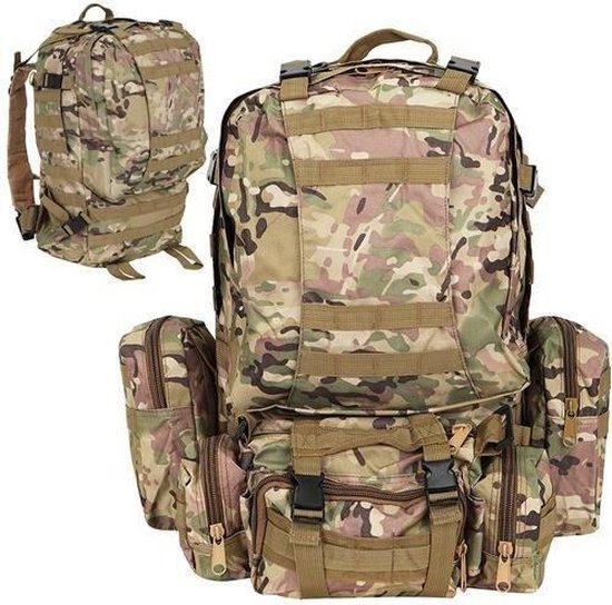 schelp Charlotte Bronte dealer Leger Rugzak Tactical Backpack - Camouflage Rugzak - Backpack Militair |  bol.com