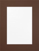 Passe Partout Bruin - 50 x 50 cm - Uitsnede: 39 x 39 cm - Per 5 Stuks