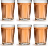 Libbey Drinkglas Paneled - 250 ml / 25 cl - 6 stuks - Vaatwasserbestendig - Tijdloos design - Hoge kwaliteit