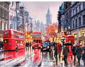 ArtyMe® – Schilderen op nummer – Schilderen op nummer volwassenen – 40x50cm – Paint by number – London – Dubbeldekker – Stadsgezicht – Complete set – Ongevouwen geleverd