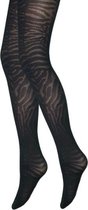 Panty - Zebra - Gestreept - Zwart - Maat L (42-44)