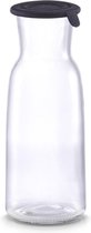 1x Glazen karaffen met siliconen deksel 700 ml - Keukenbenodigdheden - Tafel dekken - Koude dranken serveren - Karaffen/schenkkannen met dop