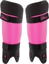 DITA Scheenbeschermer Ortho Junior - Fluo roze/zwart - XS