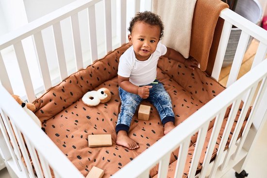 Jollein Baby Deken Ledikant 100x150cm - Basic Knit - Nougat