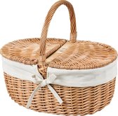 Valentinaa Picknickmand ovaal - 43 x 31 x 20 cm