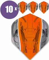 ABC Darts - Dart Flights - Pentathlon Science - Oranje - 10 sets (30 stuks)