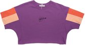 La Pèra Paars YesXNo T-Shirt 95% Katoen Dames- Maat L