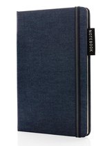 Xd Collection Notitieboek Denim A5 Karton/textiel Donkerblauw
