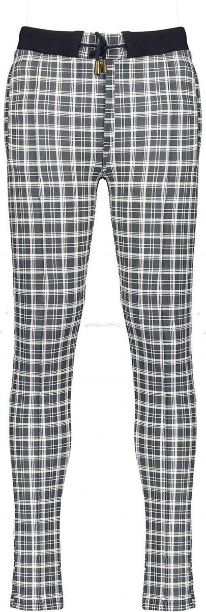 Nobell' Meisjes broeken Nobell' Secler printed check pants Grey Navy 122/128