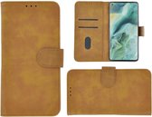 Oppo Find X2 Neo Hoesje - Oppo Find X2 Neo Bookcase Wallet Bruin Cover