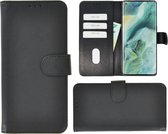 Oppo Find X2 Neo Hoesje - Oppo Find X2 Neo Bookcase Wallet Zwart Cover