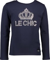 Le Chic Meisjes T-shirt - Blue Navy - Maat 110