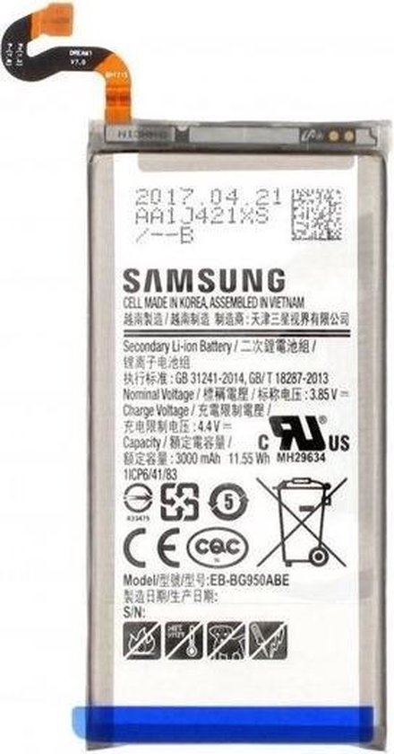Samsung Galaxy S8 Batterij Origineel EB-BG950ABA 3000mAh | bol.com