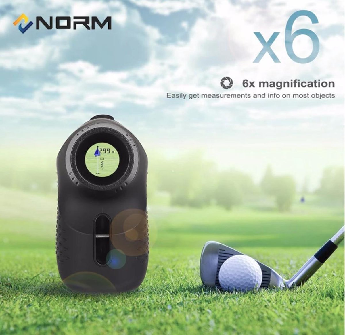 Norm Rangefinder Laser Golf Afstandsmeter 600M Golf accessoires