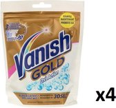 VANISH Gold Vlekverwijderaar Oxi Action Voor Witte Kledij & Textiel - Briljant Wit In 30Sec - 250g x 4 Stuks