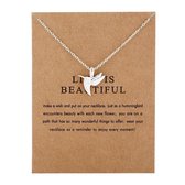 Kasey Life Is Beautiful - Kolibrie hanger aan ketting  Hummingbird - Zilverkleurig