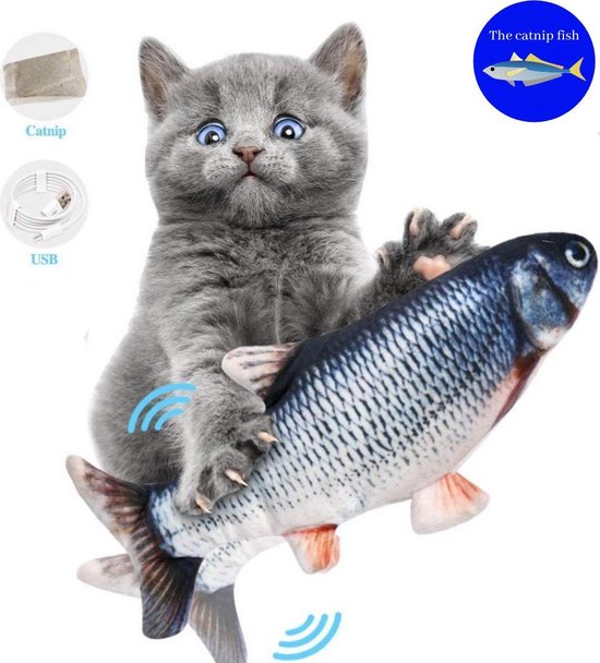 The catnip fish - cm Elektronisch met Catnip Kattenkruid - | bol.com