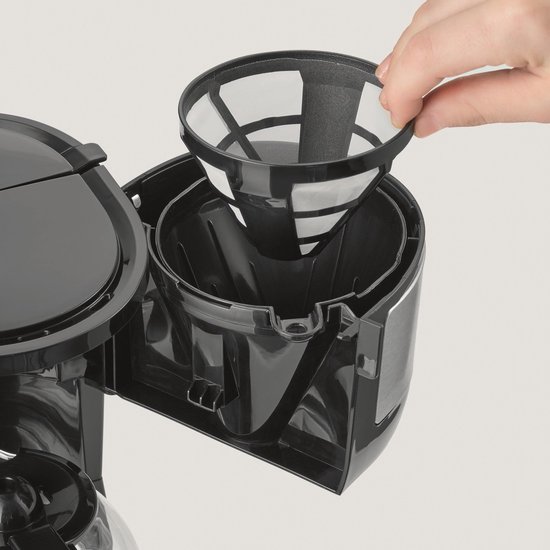 SEVERIN Koffiezetapparaat KA 4845 1 L Roestvrij staal, zwart