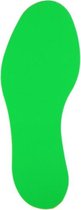 Voetstap Links - Groen 70 x 180 mm - vloersticker met gladde toplaag