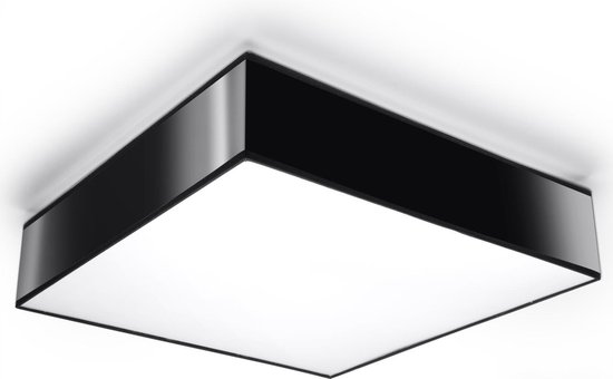 Plafondlamp HORUS - Vierkant - D.45 cm - Zwart