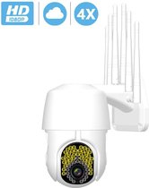 1080P IP-beveiligingscamera - PTZ Wifi-57 LED IP66 -6 Antenne -Nachtzicht -2MP -Cloud / Micro SD-opslag- Gratis APP