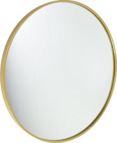 Fragix Boston wandspiegel rond - Goud - Metaal - Ø75cm - Industrieel