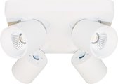 Plafondlamp Laguna 4L Wit - LED 4x6W 2700K 4x540lm - IP20 - Dimbaar > spots verlichting led wit | opbouwspot led wit | plafondlamp wit | spot led wit | led lamp wit | design lamp w