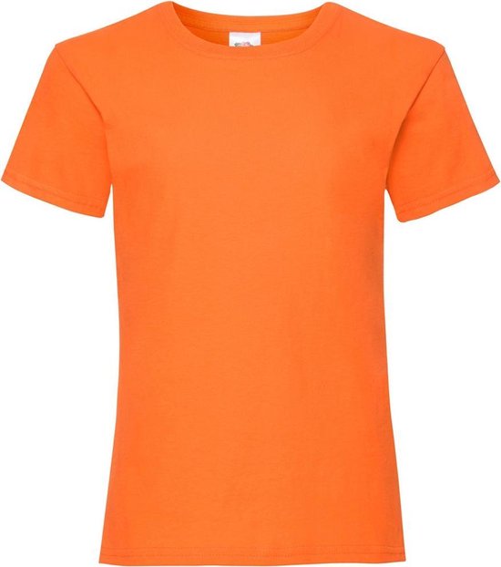 Fruit Of The Loom Meisjes Kinderen Valewewight T-shirt met korte mouwen (Oranje)