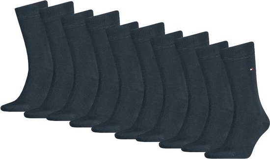 Tommy Hilfiger - Paquet de 10 paires de chaussettes basiques pour homme Bleu - Taille 43-46