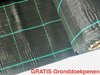 Campingdoek - Gronddoek - Worteldoek 5,25M X 5M totaal 26,25M² + 15 GRATIS grondpennen. Hoge kwaliteit, lucht en water doorlatend.