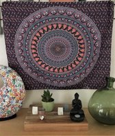 Mandala kleed - tafelkleed - 95 x 75 cm - wandkleed - Red Elephant