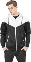 Urban Classics - Arrow Windrunner jacket - 2XL - Zwart/Wit