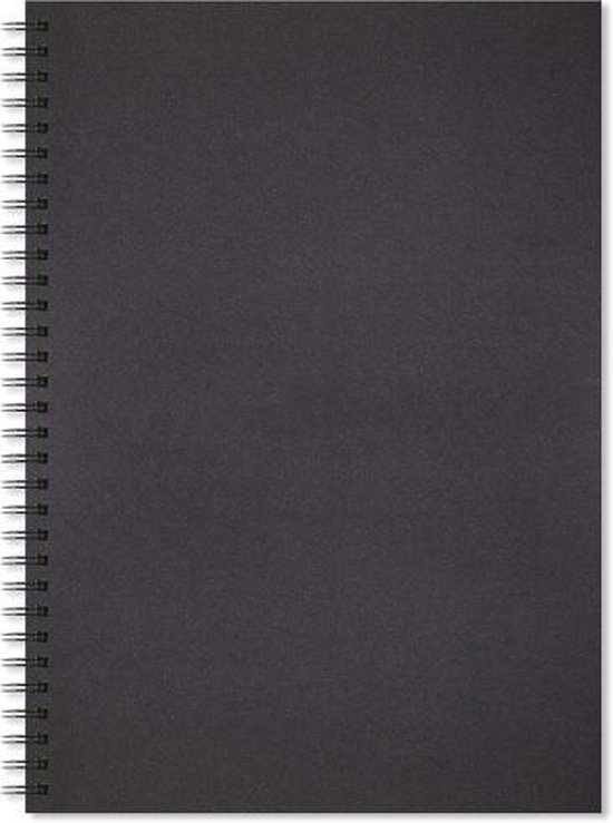 Artgecko Shady Spiral-Skizzenbuch – A4 Hochformat, 40 Blatt (je 10x 220 G/m² In 4 Farben), Spiralkgebunden, Abwischbarer Soft-Touch-Umschlag