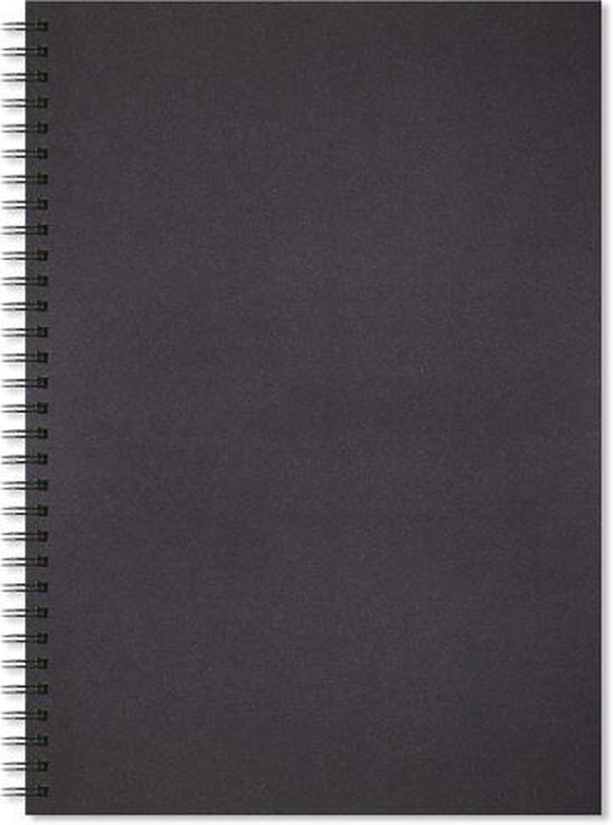 Artgecko Shady Spiral-Skizzenbuch – A4 Hochformat, 40 Blatt (je 10x 220 G/m² In 4 Farben), Spiralkgebunden, Abwischbarer Soft-Touch-Umschlag