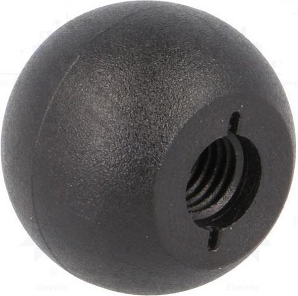 Kogelknop Ø 25mm - M8 11mm - DIN 319 - Zwart