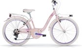 Fleur Meisjesfiets 24 Inch 6 Speed Wit