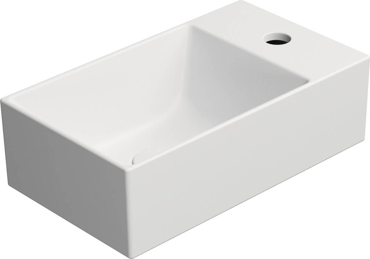 Ben Stelvio Fontein 40x23x12 cm 1 krg rechts Mat Wit