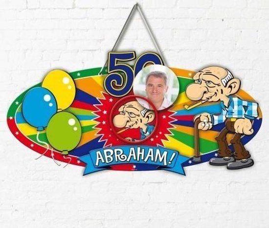 Plaque de porte Abraham 58x37cm