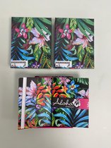 Decoratieve kaarten met enveloppen (gebloemd patroon) - set van 3 verpakkingen