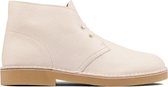 Clarks - Heren schoenen - Desert Boot 2 - G - white leather - maat 8,5