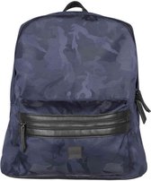 Urban Classics - Camo Jacquard Backpack navy camo one size Rugtas - Blauw
