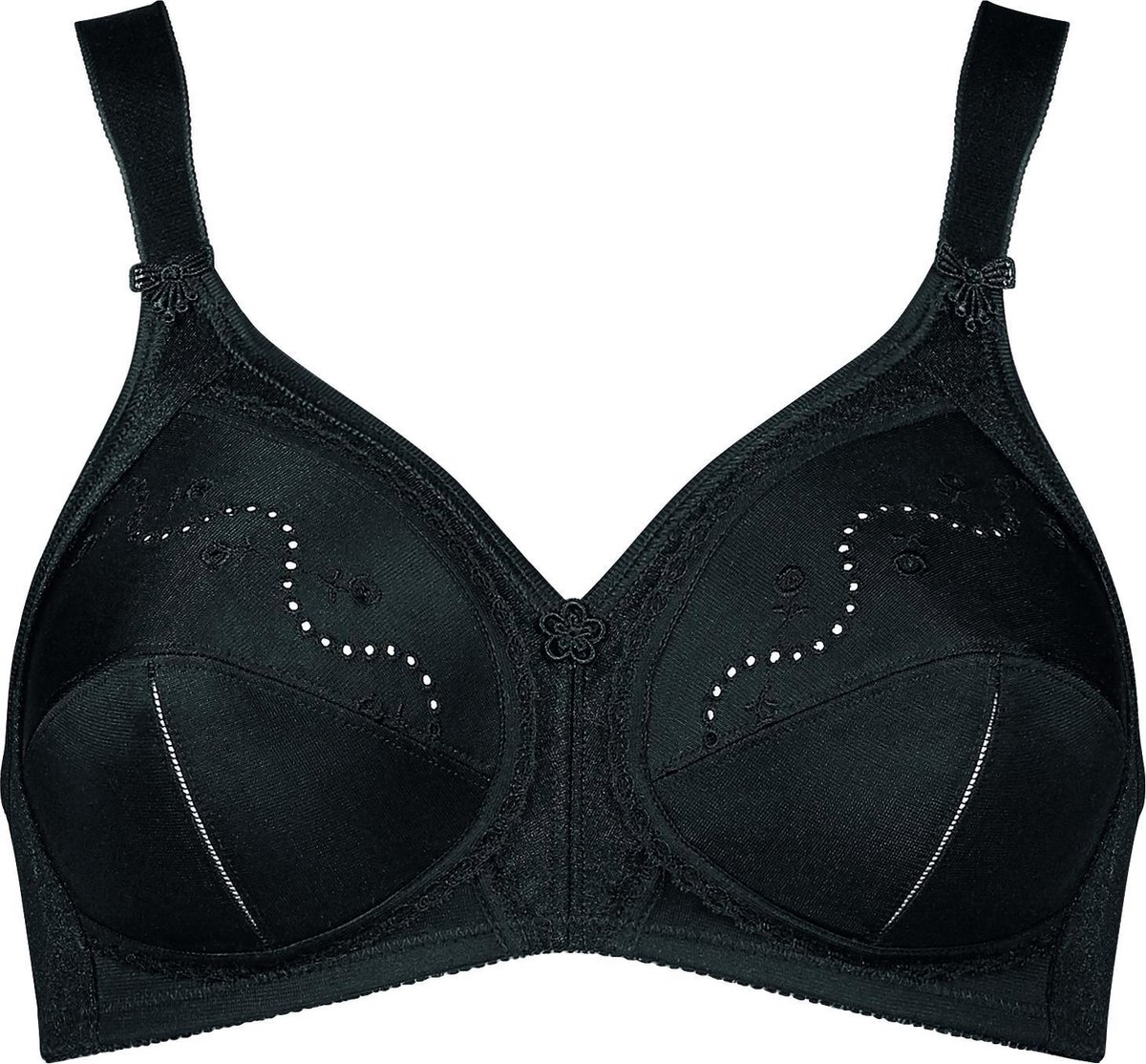 Triumph Doreen+Cotton 01 N - BLACK - Vrouwen Zwart