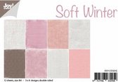 Joy Crafts Papierset Soft Winter - roze